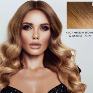 Premium Halo Extensions (100% human hair) 18"